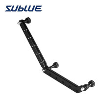 sublue deep blue custom action camera accessories 5 sections of all aluminum alloy metal extended shooting bracket 5 sections of gold