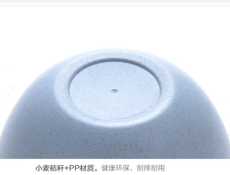 Lúa mì thân thiện với môi trường bát tròn bát cơm Hộ gia đình Bộ đồ ăn Nhật Bản trẻ em ăn bát nhỏ bát súp bát salad dĩa trắng