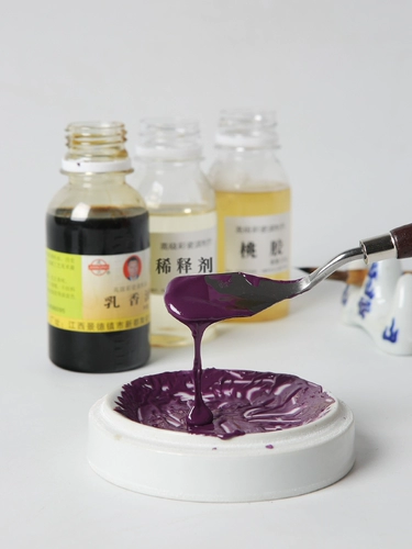 Керамика живопись Цветовое масло, сливочное масло, новая цветовая глаза, толщина увеличения цвета, разбавитель пигмента, керамическая цветовая резика с керамикой.