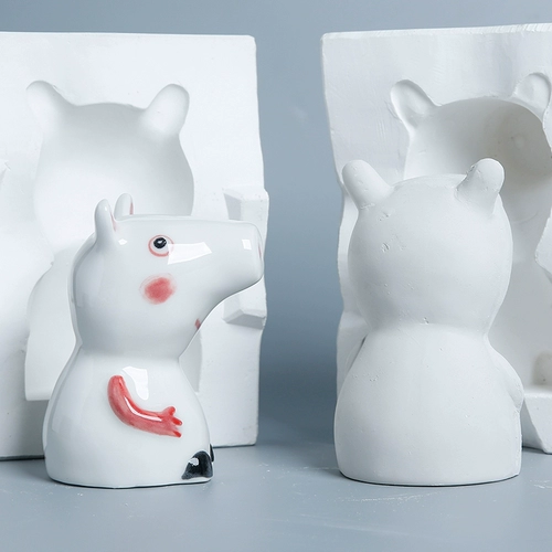 Керамическая гипсовая плесень мультфильм анимация свиньи девочка Деть Детская Керамическая Керамическая Цвет