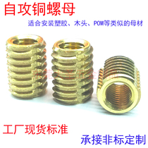 kvt_tappex Standard self-tapping copper nut Self-tapping self-locking copper insert Dasheng Hardware Factory spot