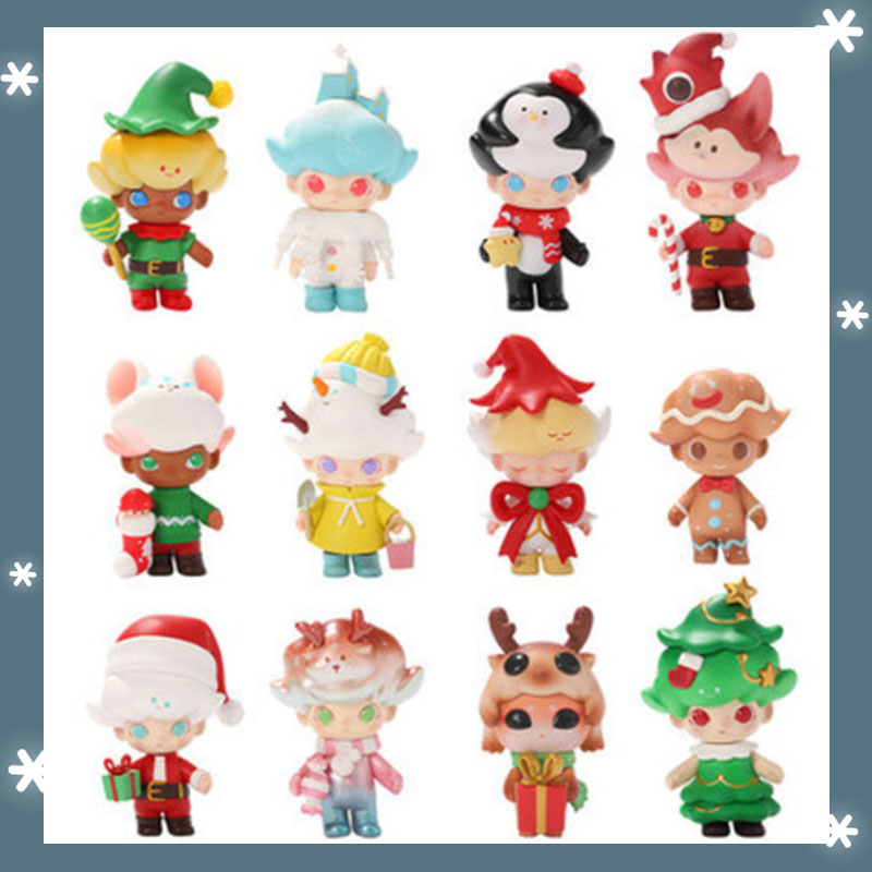 Spot dimoo Christmas series blind box Christmas model doll ornaments Bubble Matt limited edition Christmas doll