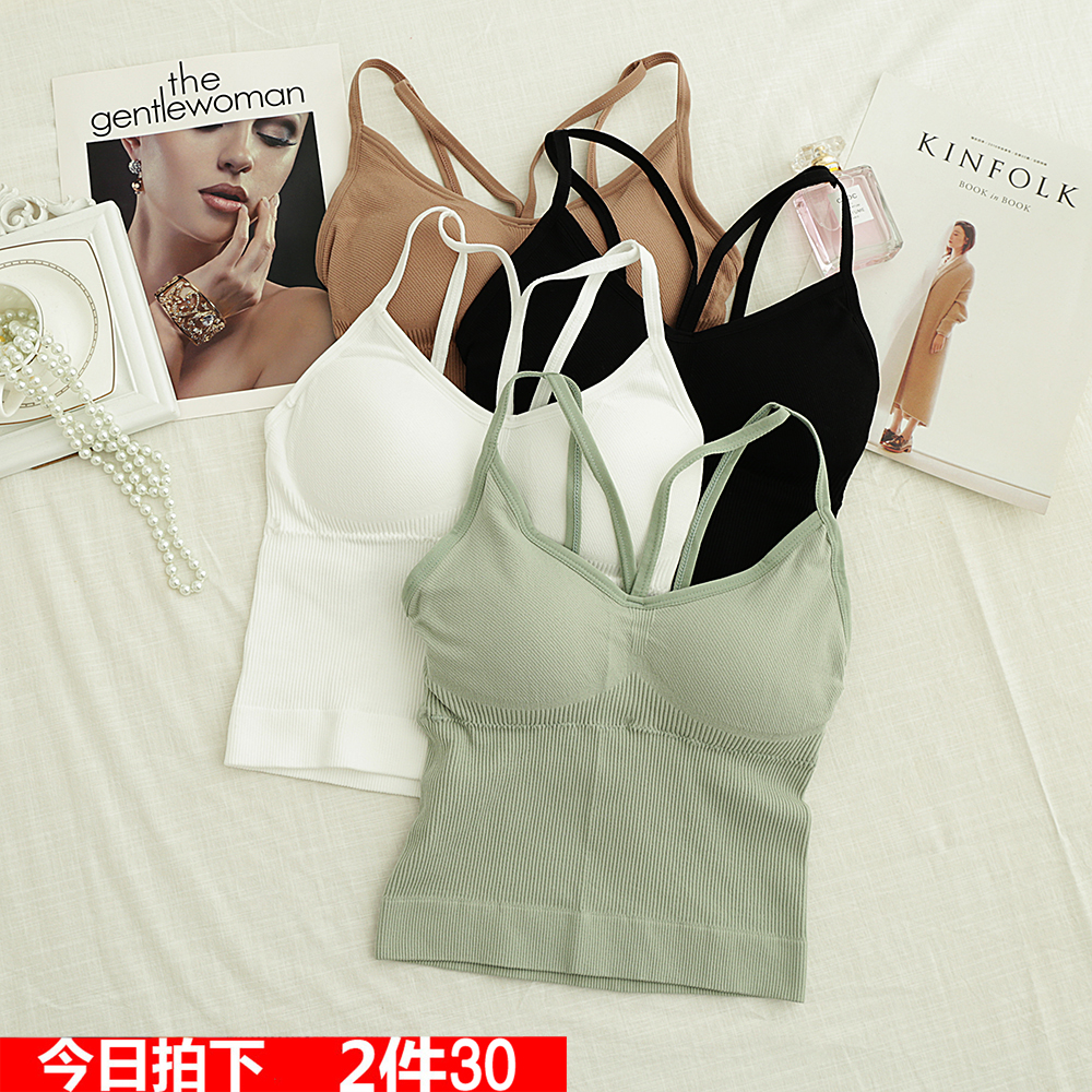 Beauty Back Harness Vest Woman 2019 New Thunder Fitted With Chest Cushion Sexy Outside Wearing Tight Underwear Blouse