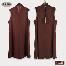 Монашеская одежда 菩提精品相牌僧服夏季薄款麻纱透气长款伽蓝褂中褂长褂长背心