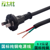 National Label pure copper two-core power cord with plug 2-plug electric power electric blow electric hammer electric turning plug line