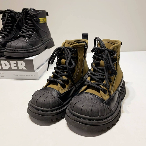 Martens, детские нескользящие сапоги подходит для мужчин и женщин, высокие альпинистские туфли, средней длины