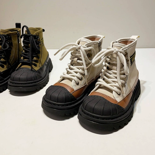 Martens, детские нескользящие сапоги подходит для мужчин и женщин, высокие альпинистские туфли, средней длины