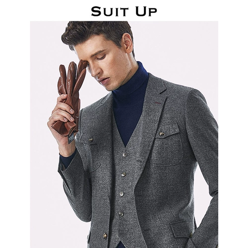 Комплект для отдыха, классический костюм, облегающий крой, 3 предмета, делается под заказ