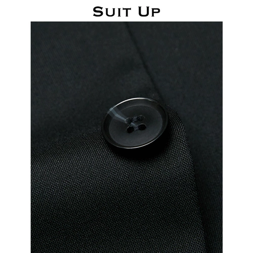 Черный жилет для отдыха, свадебное платье, классический костюм, осенний