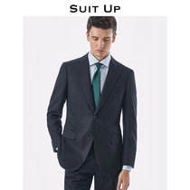 Mens suit suit business dress casual handsome Korean version of British style wool suit male wedding groom dress