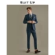 Minos Deep Blue Top+жилет+брюки Трехно
