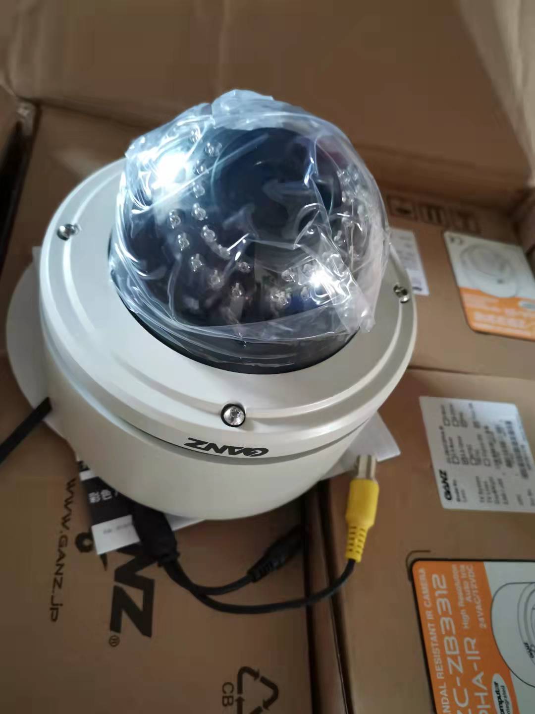 Infrared waterproof HD zoom analog camera AC24V metal explosion-proof dome surveillance camera