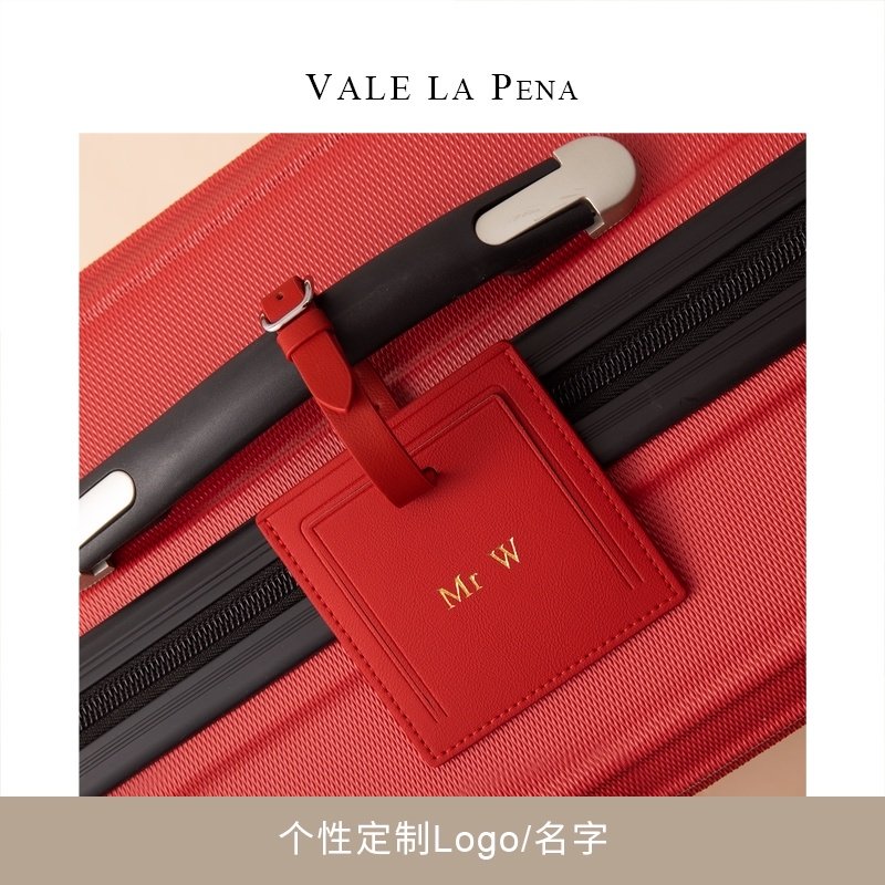 Worthy of light luxury environmental protection leather luggage tag protection privacy suitcase tag custom logo name recognition card
