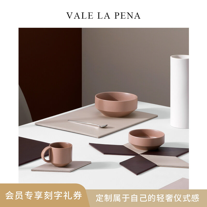 Worth original thickened leather table cushion custom loo light lavish modern double-sided waterproof oil and heat insulation Western dining mat