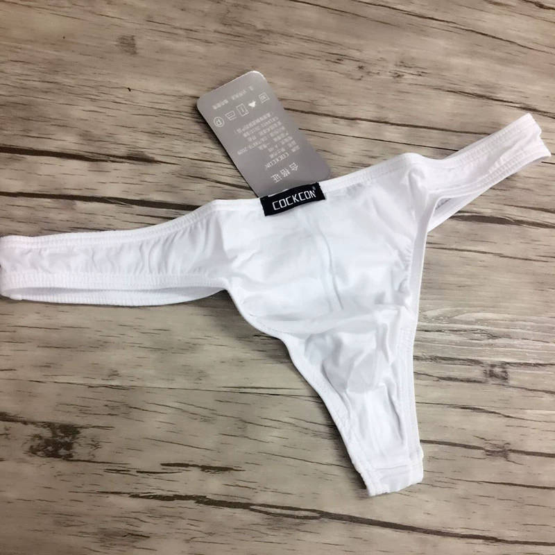 2 cái COCKCON của nam giới thong mượt thấp eo sexy breathable băng trong suốt lụa của nam giới quần duy nhất shop đồ lót