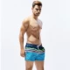 Quần dài nam màu xanh biển / quần dài nam giới Quần short thời trang trẻ trung Màu xanh trắng sọc đỏ Quần khô nhanh - Quần bãi biển quần đi biển cho gia đình	