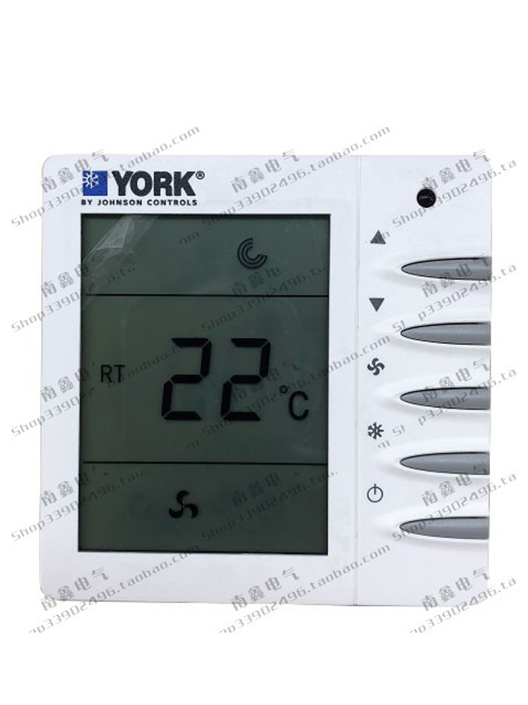 York Central Air Conditioning Thermostat LCD Switch Water Cooler Coil Control Panel English 6 Lines 2000DA