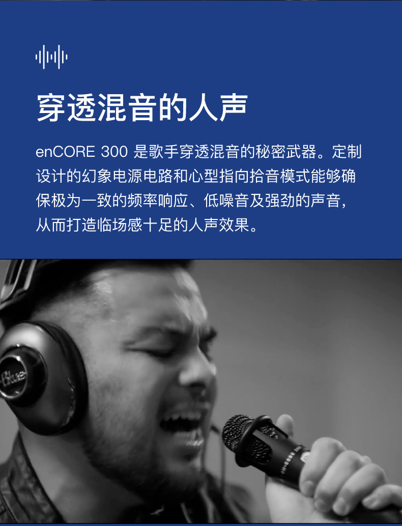 Blue E300/200/100 动圈电容麦克风专业话筒直播游戏K歌录音插图10