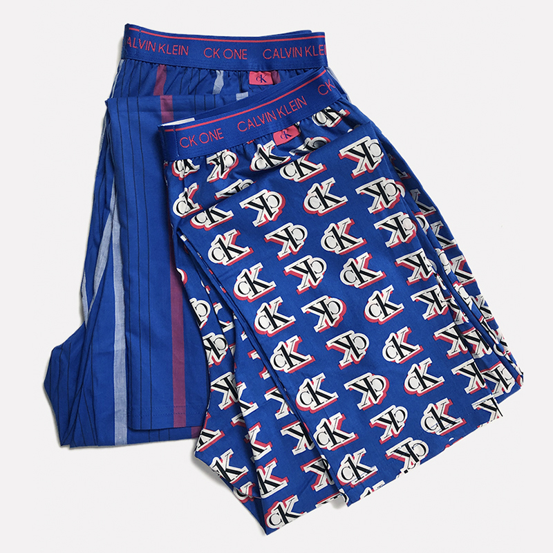American Ck Underwear Calvin Klein Men's All-Cotton Thin Printed Boxer Shorts Home Pants Sleep Pants 1869