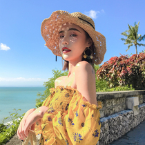 Seaside holiday hats ins big brimmed hats summer trips Joker beach hats sun hats female sunscreen straw hats