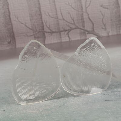 Transparent silicone forefoot pad, half padding and half size padding, high heel women's sweat-absorbing half forefoot insole