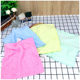 Shanghai Kuailu Brand Comfortable Thin Washing Face Towel Saliva Square Item No. 1080 Small Towel Pure Color Children's Pink Green