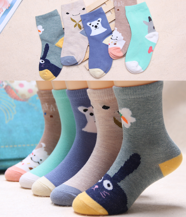 Vớ trẻ em cotton mùa thu 2-4-6-8-12 tuổi mỏng phần bé trai lớn vớ vớ khử mùi thoáng khí phụ kiện thời trang trẻ em