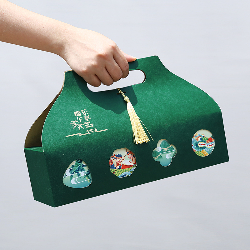 Zongzi Packaging Box Salted Duck Egg Snow Cracker Snack Dragon Boat Festival Gift Box Packaging Box High-end Empty Box Creative New Products