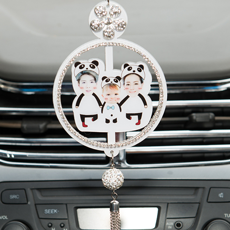 Car hanging car interior decoration car jewelry diy photo custom Korean crystal gift hanging pendant