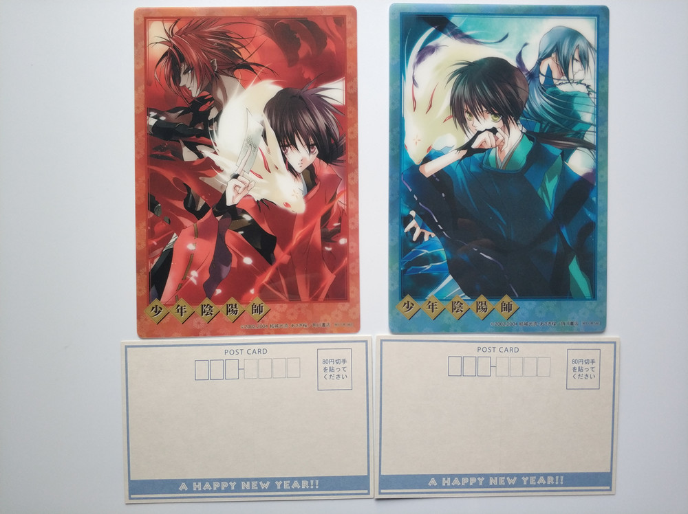 日版周邊日本基腐動漫少年陰陽師書套透明卡明信片昌浩紅蓮青龍 日版周邊日本基腐動漫少年陰陽師書套透明卡明信片昌浩紅蓮青龍