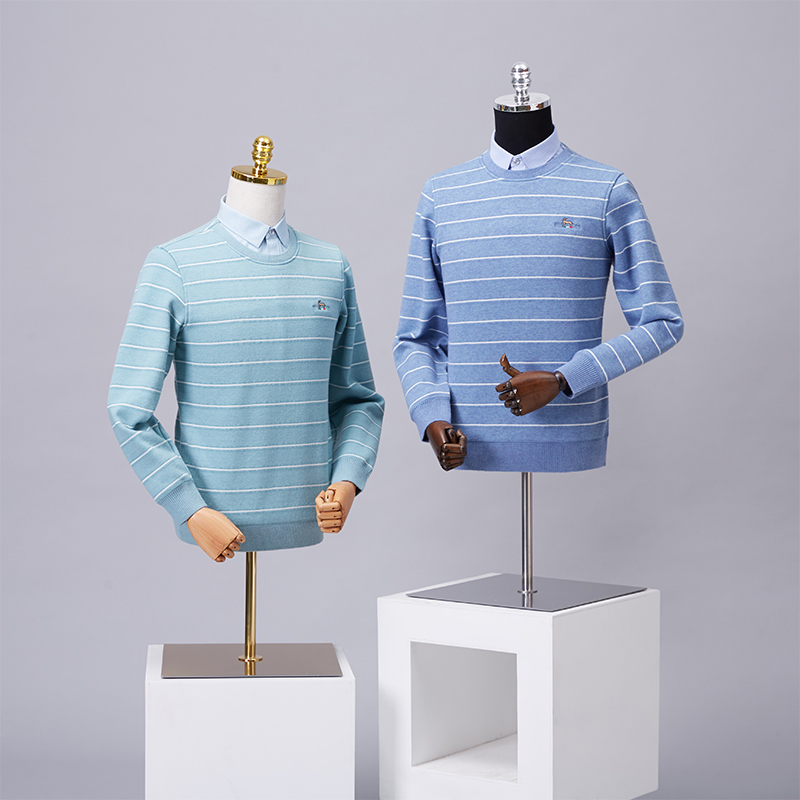 Clothing Model Props Male Korean Version Desktop Half Body Bag Cloth Model Stand Model West Suit Show Shelf Fake Human Body Model