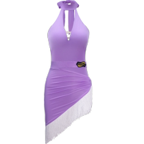 CONNY summer childrens Latin dance suit dance practice clothes girls dance clothes tassel skirt performance clothes