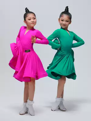 CONNY new children's Latin two-piece suit high-end black pool Latin dance competition suit test regulations