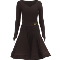 CONNY Latin Dance Clothing Female Competition Performance Standard Examination Regulations Clothing Childrens Dance Jumpsuit Split Skirt