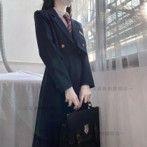  (spot)Basic orthodox milk skirt dress JK uniform button adjustment sundress autumn and winter original