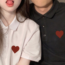 Marriage certificate register for couple dress summer polo shirt short sleeve T - shirt suit 2023 new Seven Eve clothes