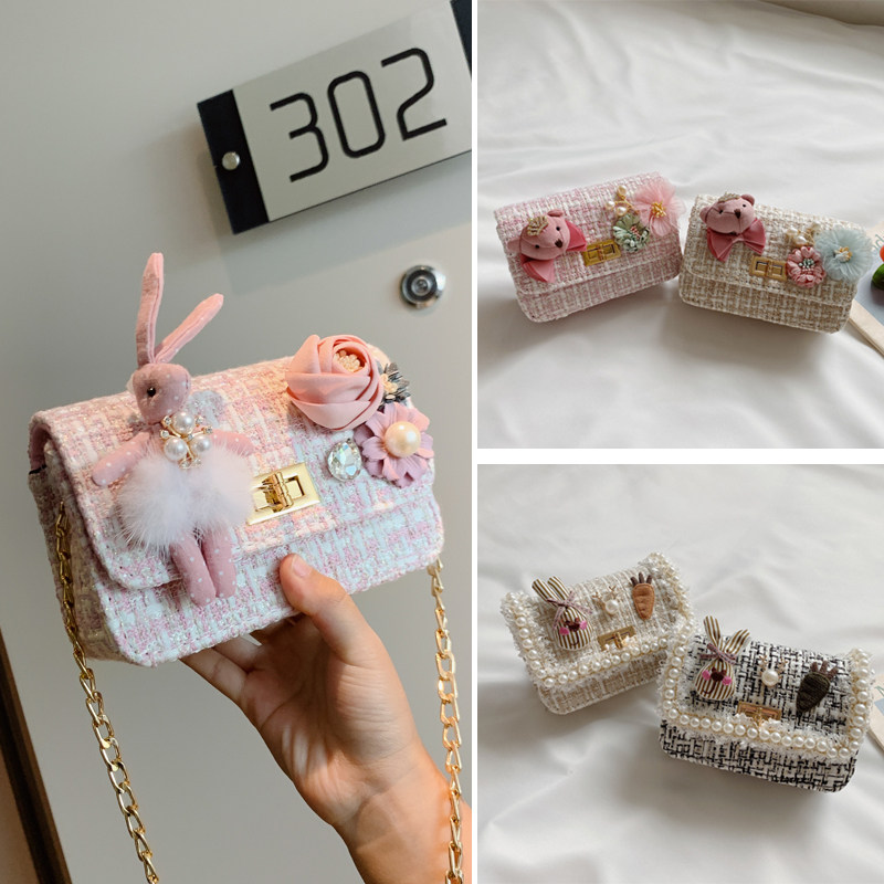 Child Packs Bag Girl Cute Fashion Small Bag Tide Children Skew Satchel Cute Mini Fairy Girl Little Girl Handbag-Taobao