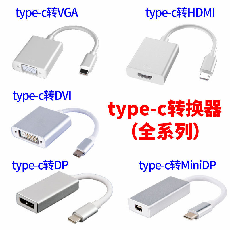 type-c switching line HDMI to VGA TYPE-C to DP mini DP notebook conversion head
