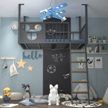 Bed Modern simple Wrought iron hammock Bedroom space-saving elevated sheets Upper duplex Second floor Sky bed small apartment type