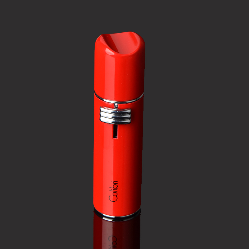 Fashion lighter lipstick three-hole windproof straight-through lighter flame cigar lighter CT-18 multicolor