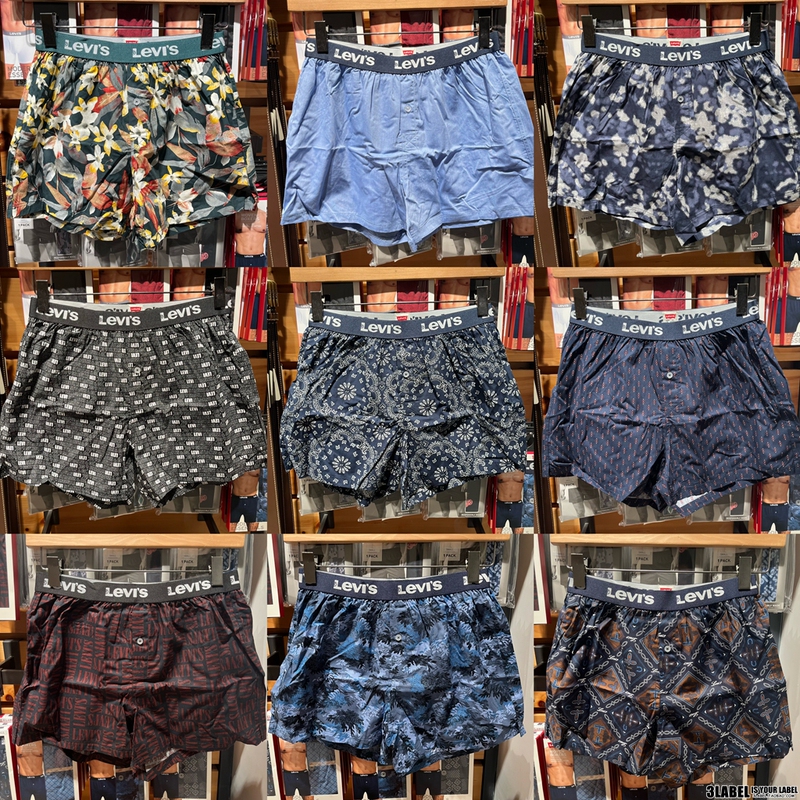 Levis Hong Kong Trendy Brand Genuine Men's Boxer Briefs Pure Cotton Comfortable Underwear Arrow Pants 004Rr