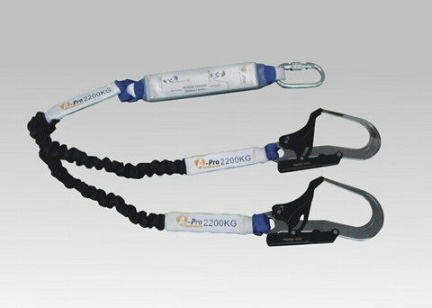 Wind power high altitude seat belt buffer with connection rope telescopic buffer rope hyperconnected rope double ditch buffer with super-connected rope