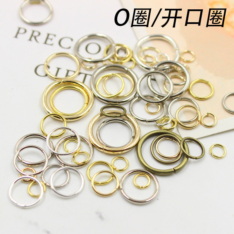 DIY Ornament Accessories Material Strings Beads Handmade Retro Bronze Color Ring Buckle Connecting Ring Single Ring Opening C Circle