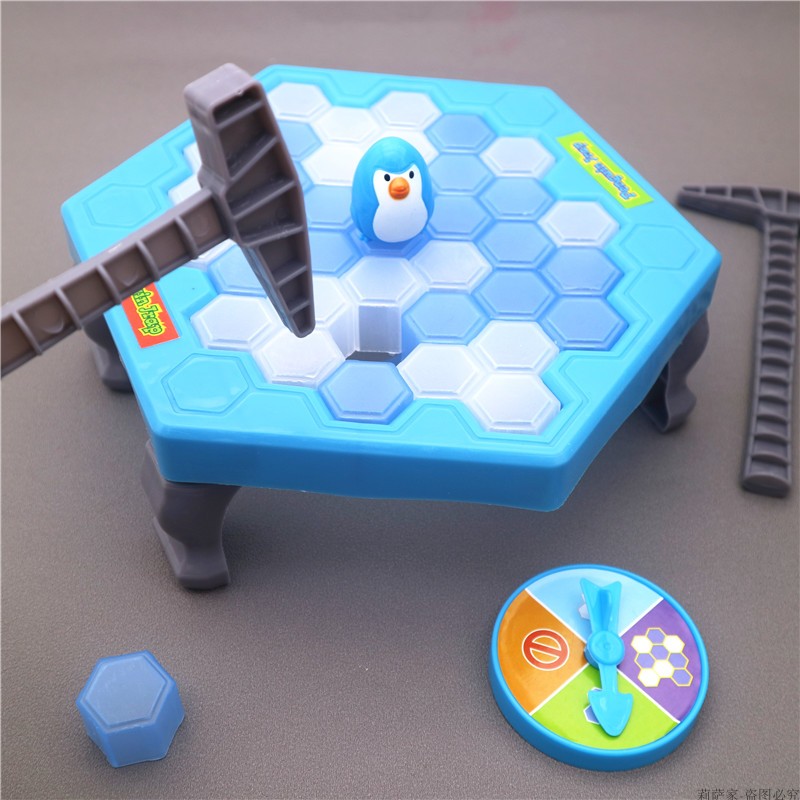 Save Penguin Double Play Banging Smash Block Ice Block block Girl Girl Child Table Tours Parenting and Intellectual Toys