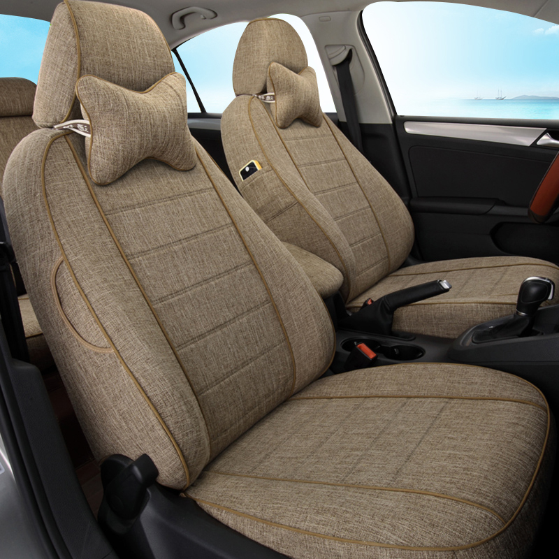 Wuling Hongguang s seat cover 7 seat glory v seat cushion four seasons universal linen all inclusive Baojun 730 Ono car seat cover