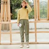 Бархатные осенние штаны, 2020, в западном стиле, 12 лет, подходит для подростков