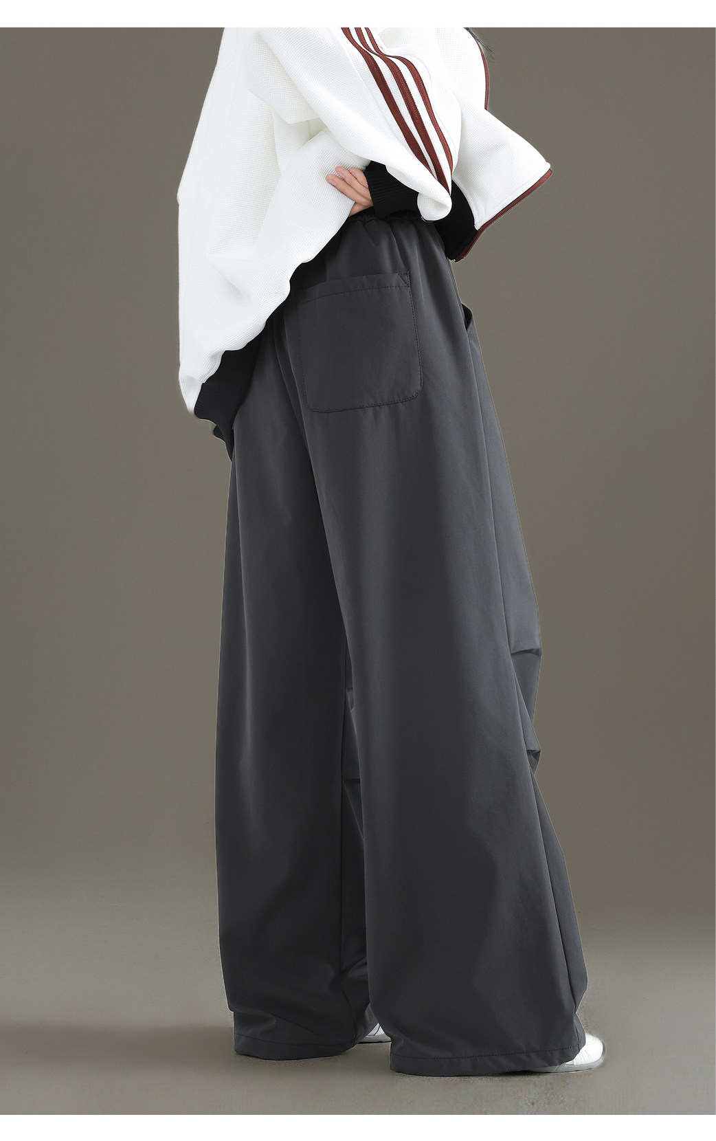 Girls' Cargo Pants Spring and Autumn 2026 New Straight-Leg Pants Youth Casual Pants Loose Fit Big Girl Sports Pants — 8