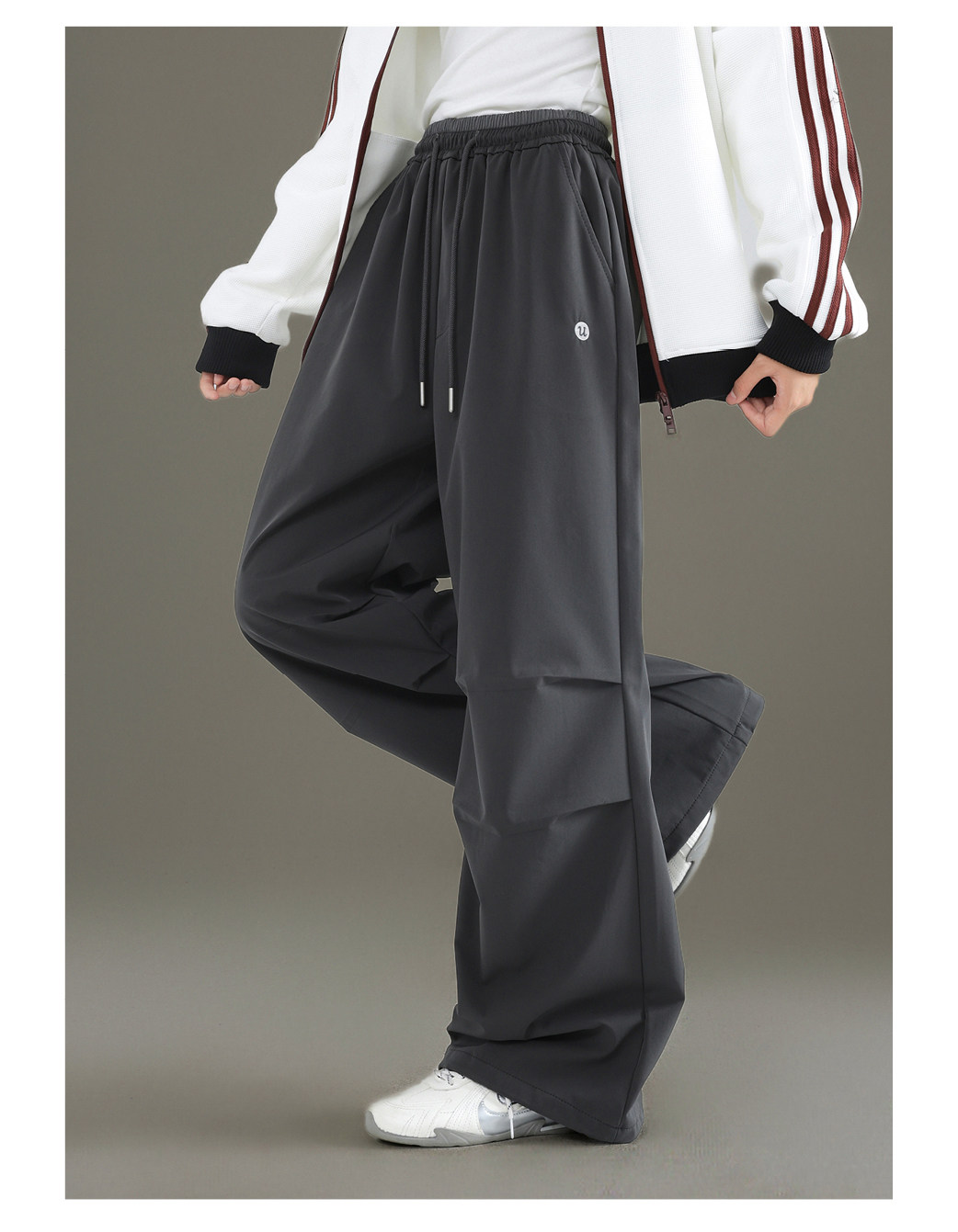 Girls' Cargo Pants Spring and Autumn 2026 New Straight-Leg Pants Youth Casual Pants Loose Fit Big Girl Sports Pants — 10