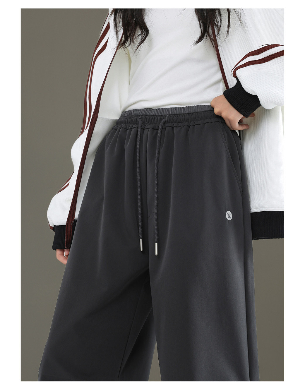 Girls' Cargo Pants Spring and Autumn 2026 New Straight-Leg Pants Youth Casual Pants Loose Fit Big Girl Sports Pants — 7