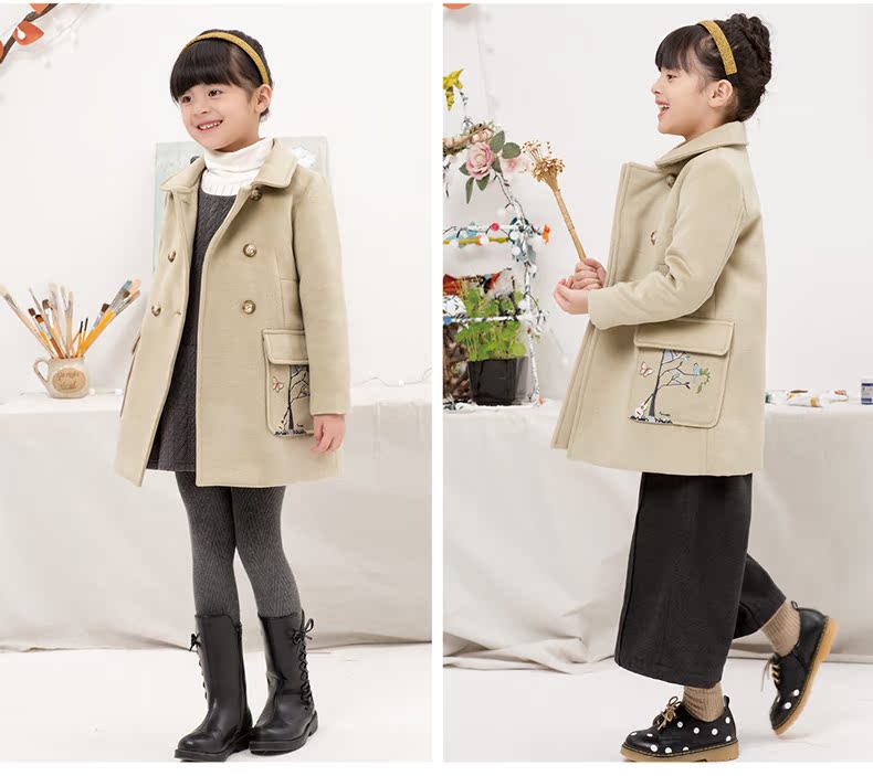 Manteau pour fille en mélange - Ref 2161539 Image 24